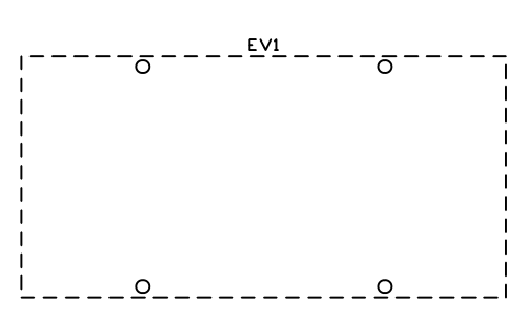 Preview of the Canopy 11000 x 5500, four columns symbol, block EVC_CANOPY_11000