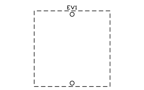 Preview of the Canopy 5500 x 5500, two columns symbol, block EVC_CANOPY_5500