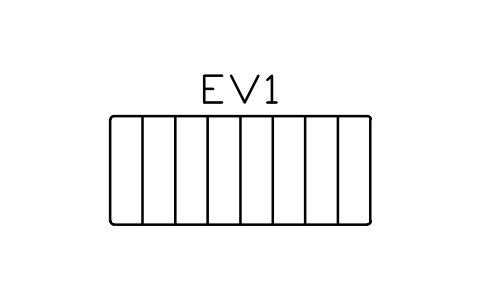 Preview of the Power cabinet, DC, 2400 x 1000 symbol, block EVC_DC_CAB_2400