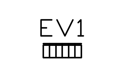 Preview of the Distribution board, wall, 600 x 200 symbol, block EVC_DISTBOARD