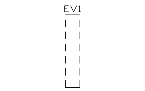 Preview of the Cable trench 600 x 3000 symbol, block EVC_DUCT_3000