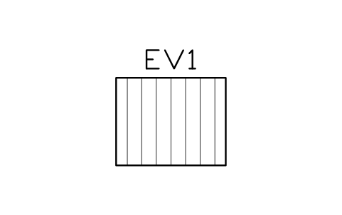 Preview of the Kerb ramp 1500 x 1200 symbol, block EVC_KERB_RAMP