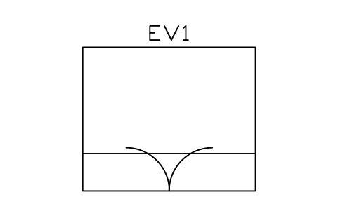 Preview of the Kiosk substation 3000 x 2500 symbol, block EVC_KIOSK_SUB