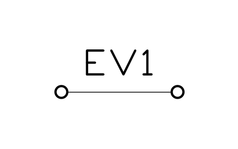 Preview of the Protection posts, pair, 1200 apart symbol, block EVC_POST_PAIR