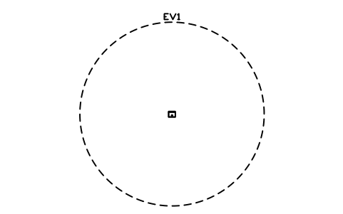 Preview of the Cable reach 4 m symbol, block EVC_REACH_4000