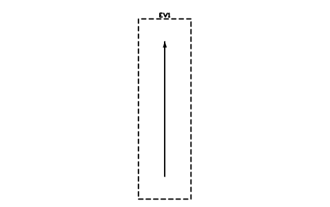 Preview of the Queue lane 3500 x 12000 symbol, block EVC_ZONE_QUEUE
