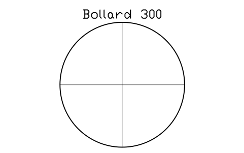 Aperçu du symbole Bollard 300, bloc EVT_BOLLARD