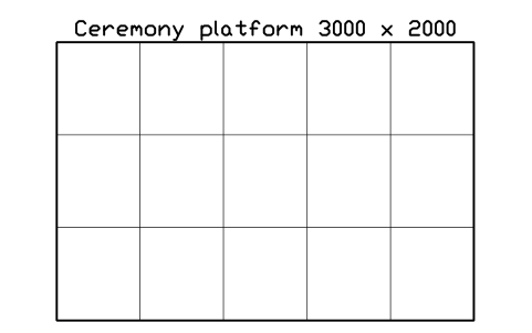 Aperçu du symbole Ceremony platform 3000 x 2000, bloc EVT_CEREMONY_PLATFORM