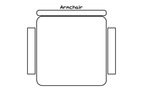 Aperçu du symbole Armchair, bloc EVT_CHAIR_ARM