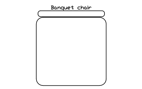 Aperçu du symbole Banquet chair, bloc EVT_CHAIR_BANQUET