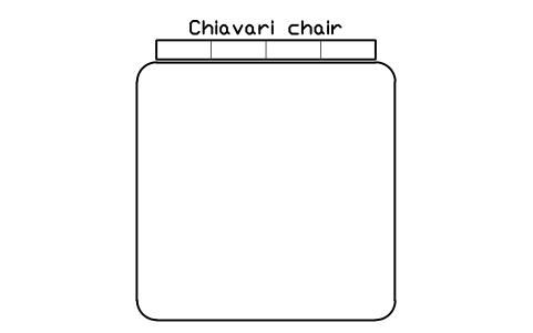 Aperçu du symbole Chiavari chair, bloc EVT_CHAIR_CHIAVARI