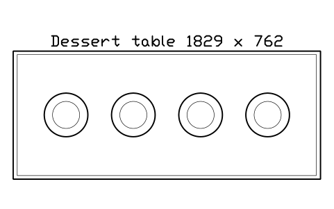 Aperçu du symbole Dessert table 1829 x 762, bloc EVT_DESSERT_TABLE