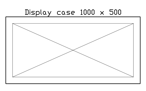 Aperçu du symbole Display case 1000 x 500, bloc EVT_DISPLAY_CASE