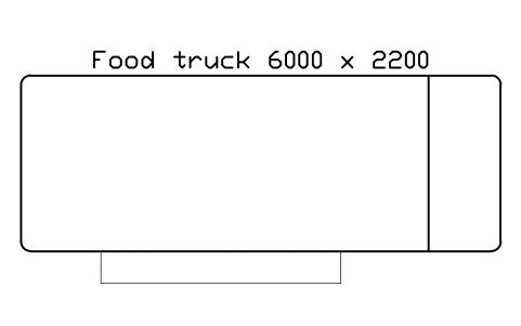 Aperçu du symbole Food truck 6000 x 2200, bloc EVT_FOOD_TRUCK