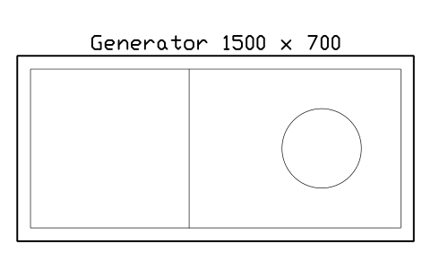 Aperçu du symbole Generator 1500 x 700, bloc EVT_GENERATOR