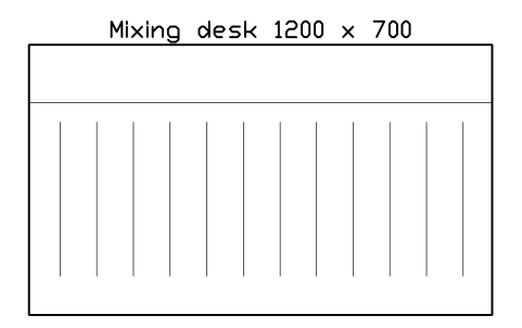 Aperçu du symbole Mixing desk 1200 x 700, bloc EVT_MIXING_DESK