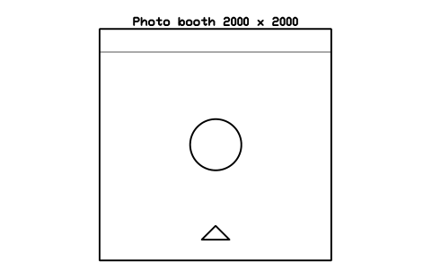 Aperçu du symbole Photo booth 2000 x 2000, bloc EVT_PHOTO_BOOTH