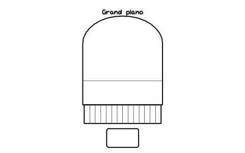 Aperçu du symbole Grand piano, bloc EVT_PIANO_GRAND