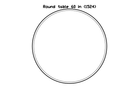 Aperçu du symbole Round table 60 in (1524), bloc EVT_ROUND_60IN
