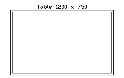 Aperçu du symbole Table 1200 x 750, bloc EVT_TABLE_1200X750