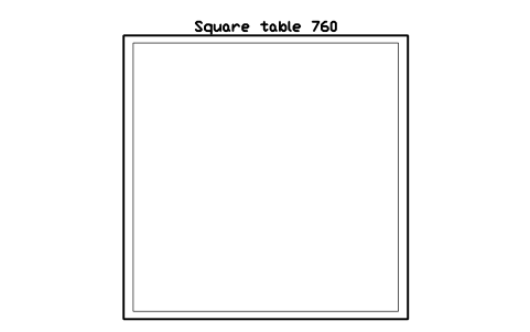 Aperçu du symbole Square table 760, bloc EVT_TABLE_SQ_760