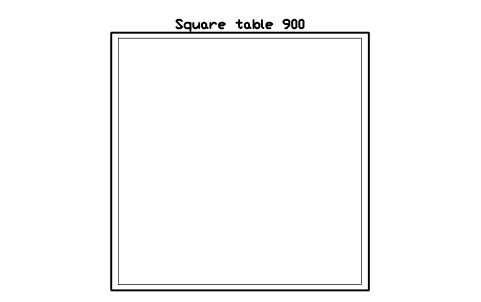Aperçu du symbole Square table 900, bloc EVT_TABLE_SQ_900