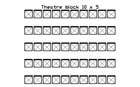 Aperçu du symbole Theatre block 10 x 5, bloc EVT_THEATRE_10X5