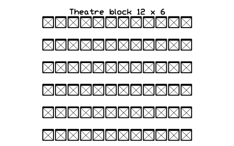 Aperçu du symbole Theatre block 12 x 6, bloc EVT_THEATRE_12X6