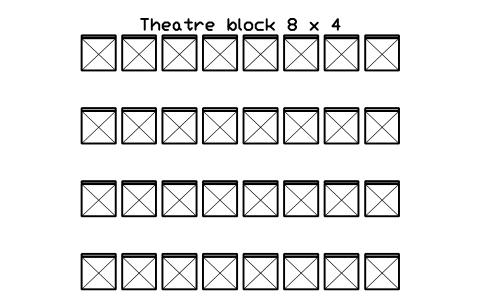 Aperçu du symbole Theatre block 8 x 4, bloc EVT_THEATRE_8X4
