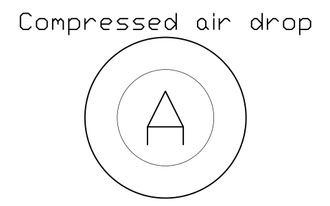 Vista previa del símbolo Compressed air drop, bloque FPL_AIR_DROP