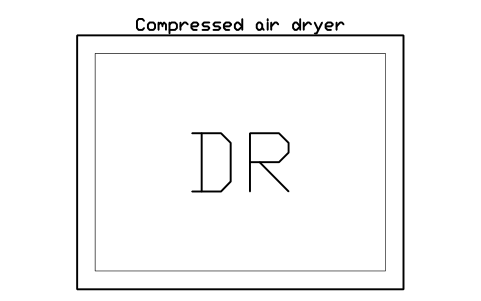 Vista previa del símbolo Compressed air dryer, bloque FPL_AIR_DRYER