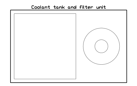 Vista previa del símbolo Coolant tank and filter unit, bloque FPL_COOLANT_UNIT