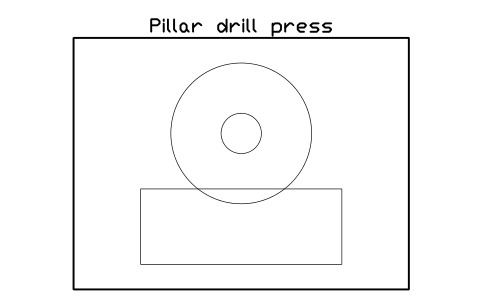 Vista previa del símbolo Pillar drill press, bloque FPL_DRILL_PILLAR