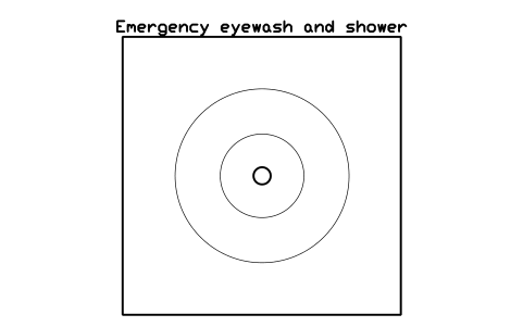 Vista previa del símbolo Emergency eyewash and shower, bloque FPL_EYEWASH