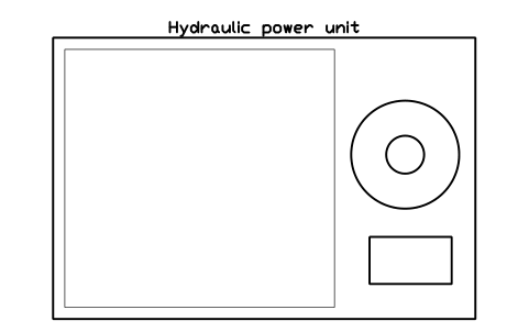 Vista previa del símbolo Hydraulic power unit, bloque FPL_HYD_POWER_PACK