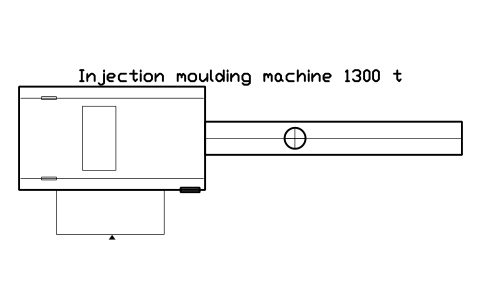 Vista previa del símbolo Injection moulding machine 1300 t, bloque FPL_INJ_1300T