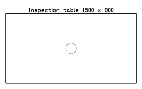 Vista previa del símbolo Inspection table 1500 x 800, bloque FPL_INSPECT_TABLE