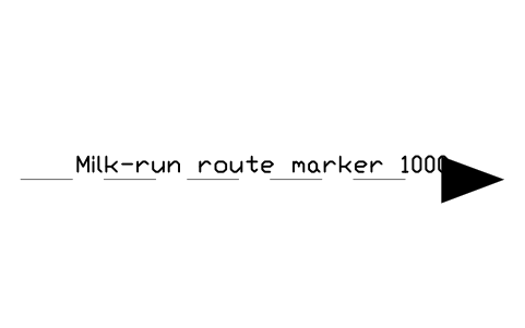 Vista previa del símbolo Milk-run route marker 1000, bloque FPL_MILKRUN_ROUTE