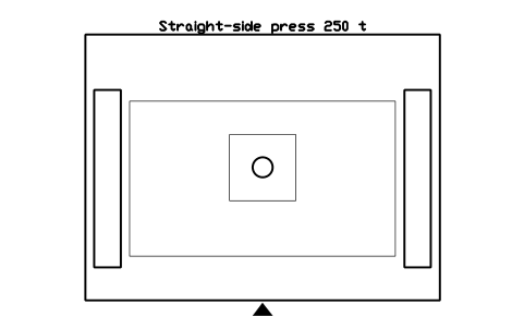 Vista previa del símbolo Straight-side press 250 t, bloque FPL_PRESS_STRAIGHT