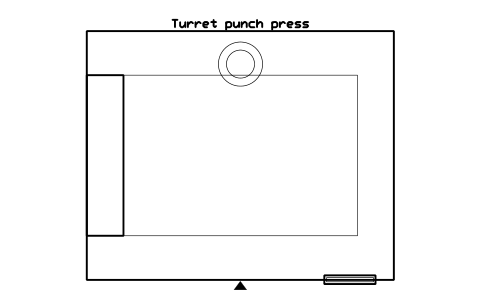 Vista previa del símbolo Turret punch press, bloque FPL_PUNCH