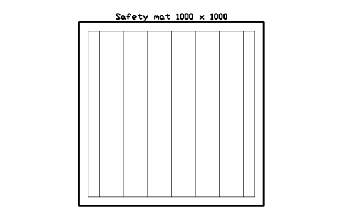 Vista previa del símbolo Safety mat 1000 x 1000, bloque FPL_SAFETY_MAT