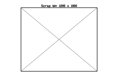 Vista previa del símbolo Scrap bin 1200 x 1000, bloque FPL_SCRAP_BIN