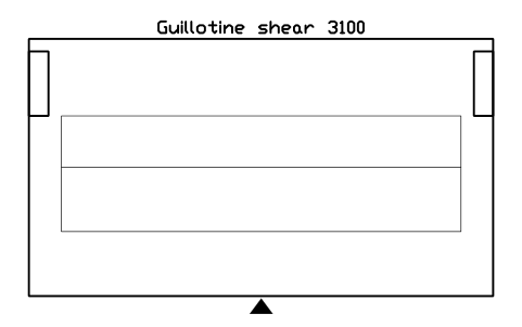 Vista previa del símbolo Guillotine shear 3100, bloque FPL_SHEAR