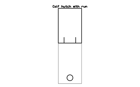 Aperçu du symbole Calf hutch with run, bloc FRM_CALF_HUTCH