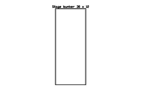 Aperçu du symbole Silage bunker 30 x 12, bloc FRM_CLAMP_30X12