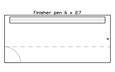 Aperçu du symbole Finisher pen 6 x 2.7, bloc FRM_FINISHER_PEN