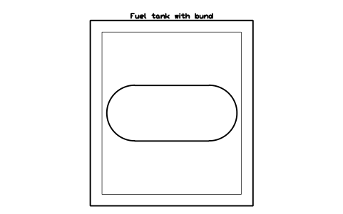 Aperçu du symbole Fuel tank with bund, bloc FRM_FUEL_TANK_BUND