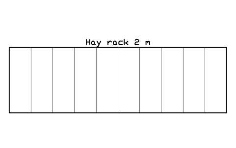 Aperçu du symbole Hay rack 2 m, bloc FRM_HAY_RACK
