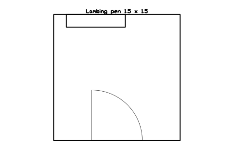 Aperçu du symbole Lambing pen 1.5 x 1.5, bloc FRM_LAMBING_PEN