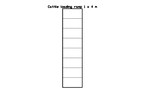 Aperçu du symbole Cattle loading ramp 1 x 4 m, bloc FRM_LOADING_RAMP